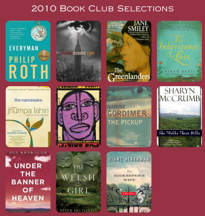 2010 book club selections