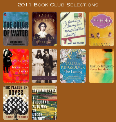 2011 book club selections