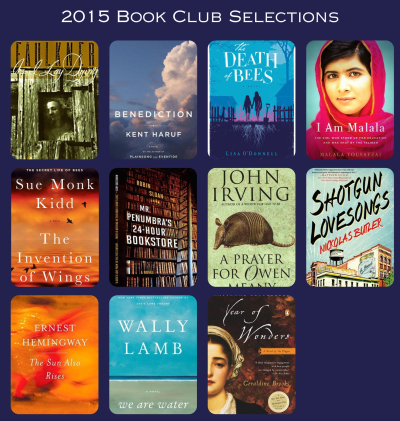 2015 book club selections