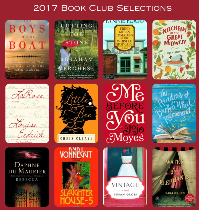 2017 book club selections
